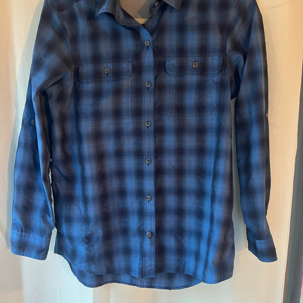 Eddie Bauer Blue Button Down Shirt Casual Top